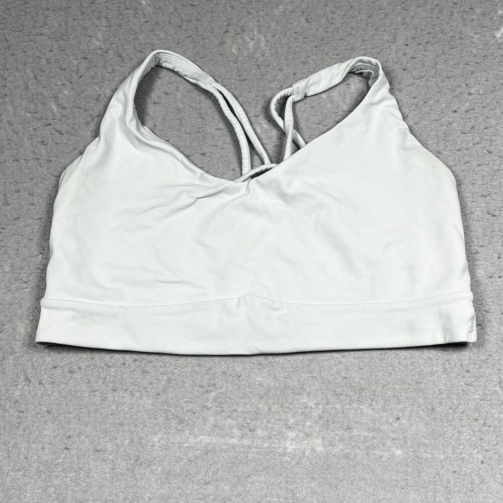 Athleta Sports Bra Women’s Size Medium Light Blue Athleisure Athletic